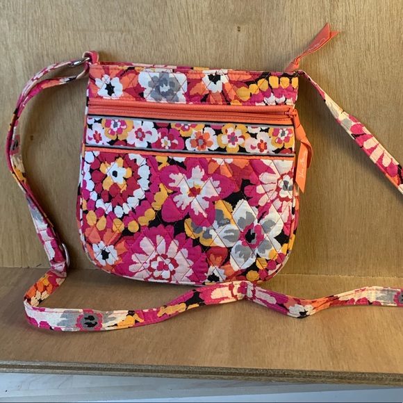 Vera Bradley Handbags - Vera Bradley “Pixie Blooms” Rounded Crossbody Bag